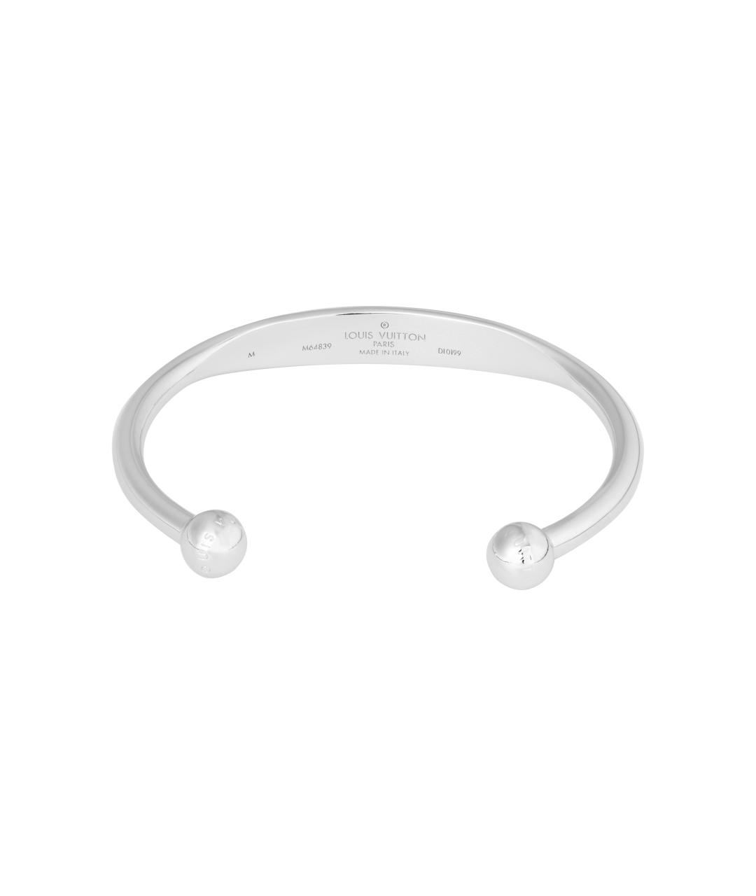 LOUIS VUITTON Серебрянный металлический браслет, фото 3