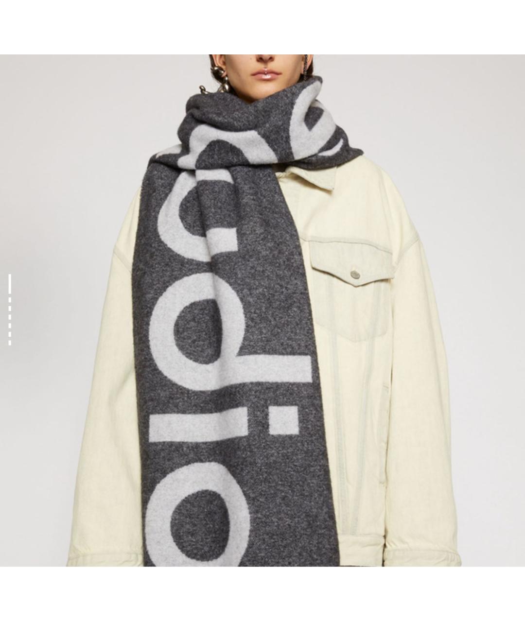 ACNE STUDIOS Черный шарф, фото 4