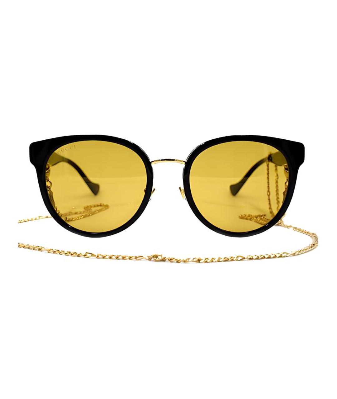 GUCCI Черные пластиковые солнцезащитные очки, фото 3