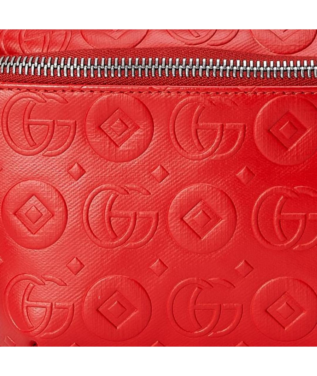 GUCCI Красная кожаная поясная сумка, фото 8
