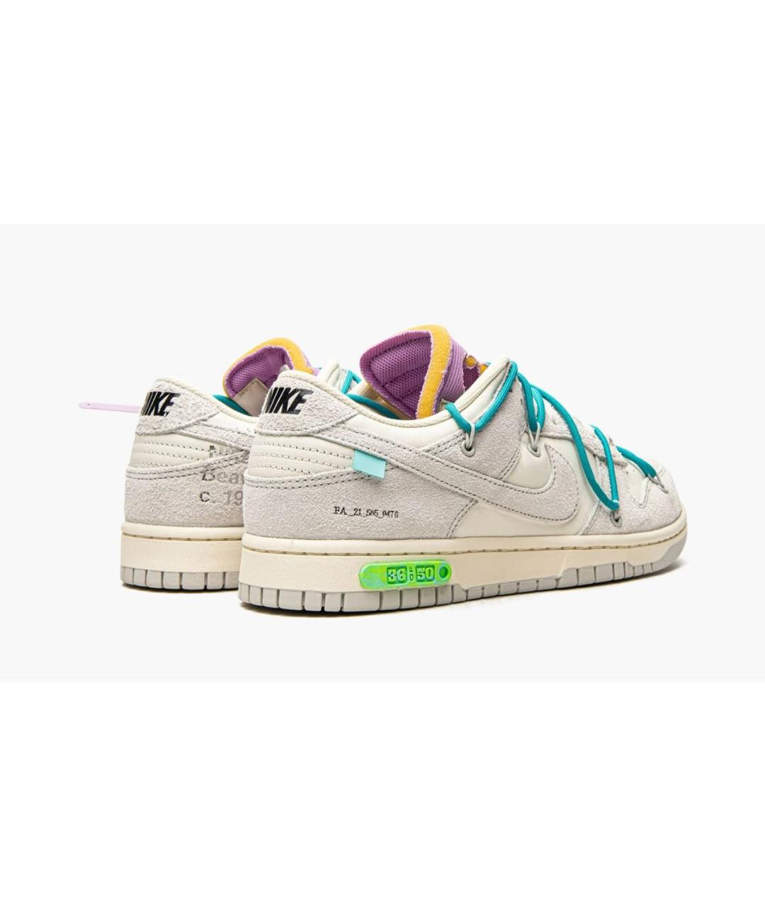NIKE X OFF-WHITE Серые замшевые кроссовки, фото 3