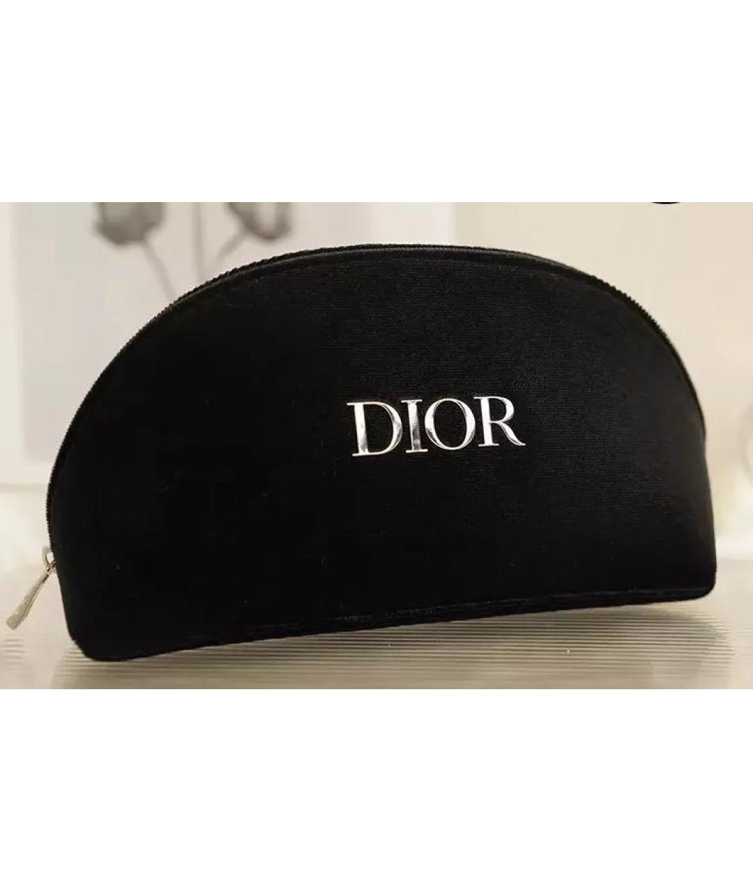 DIOR BEAUTY Черная бархатная косметичка, фото 4