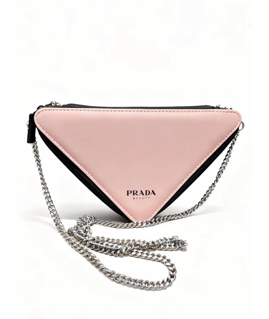 PRADA Коралловая тканевая косметичка, фото 6