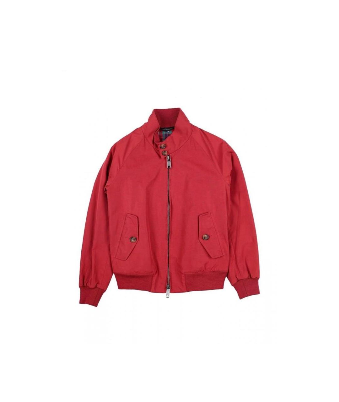 BARRACUTA Бордовая хлопковая куртка, фото 5