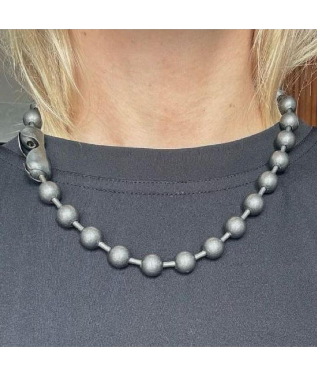MM6 MAISON MARGIELA Серый чокер, фото 6