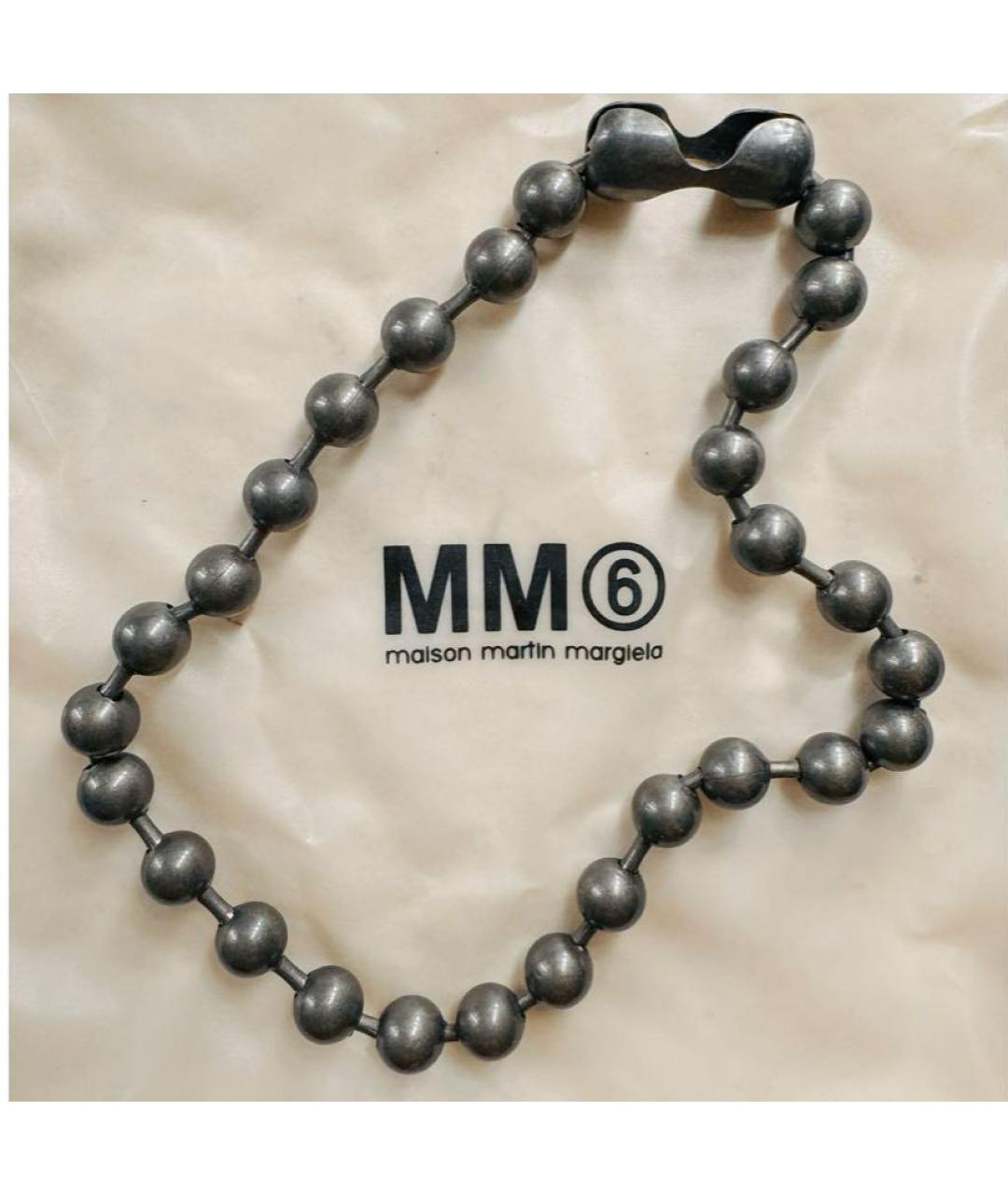 MM6 MAISON MARGIELA Серый чокер, фото 3