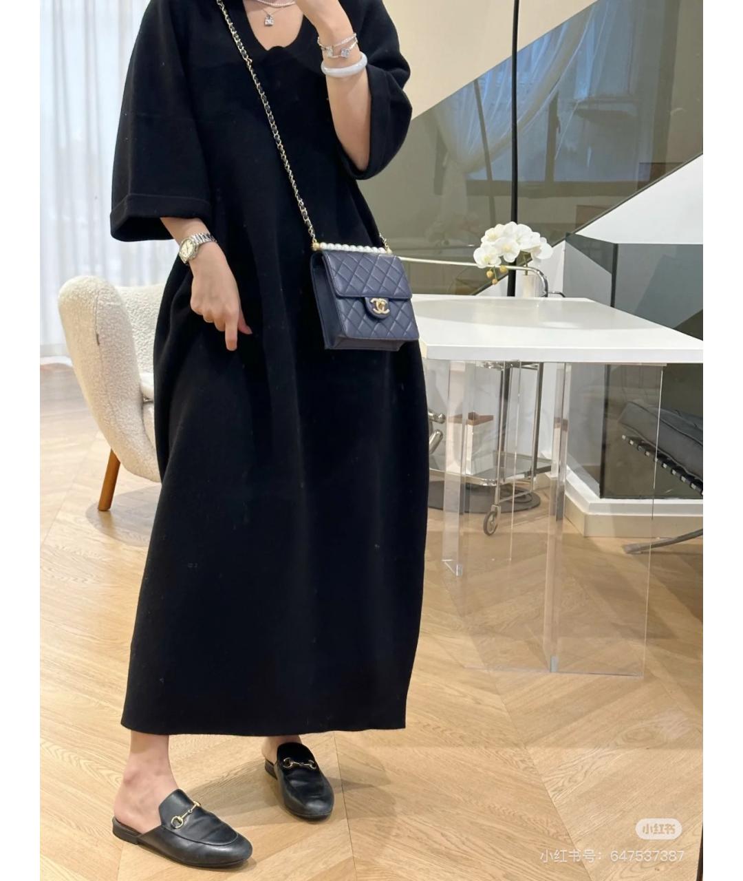 CHANEL Голубая кожаная сумка через плечо, фото 6