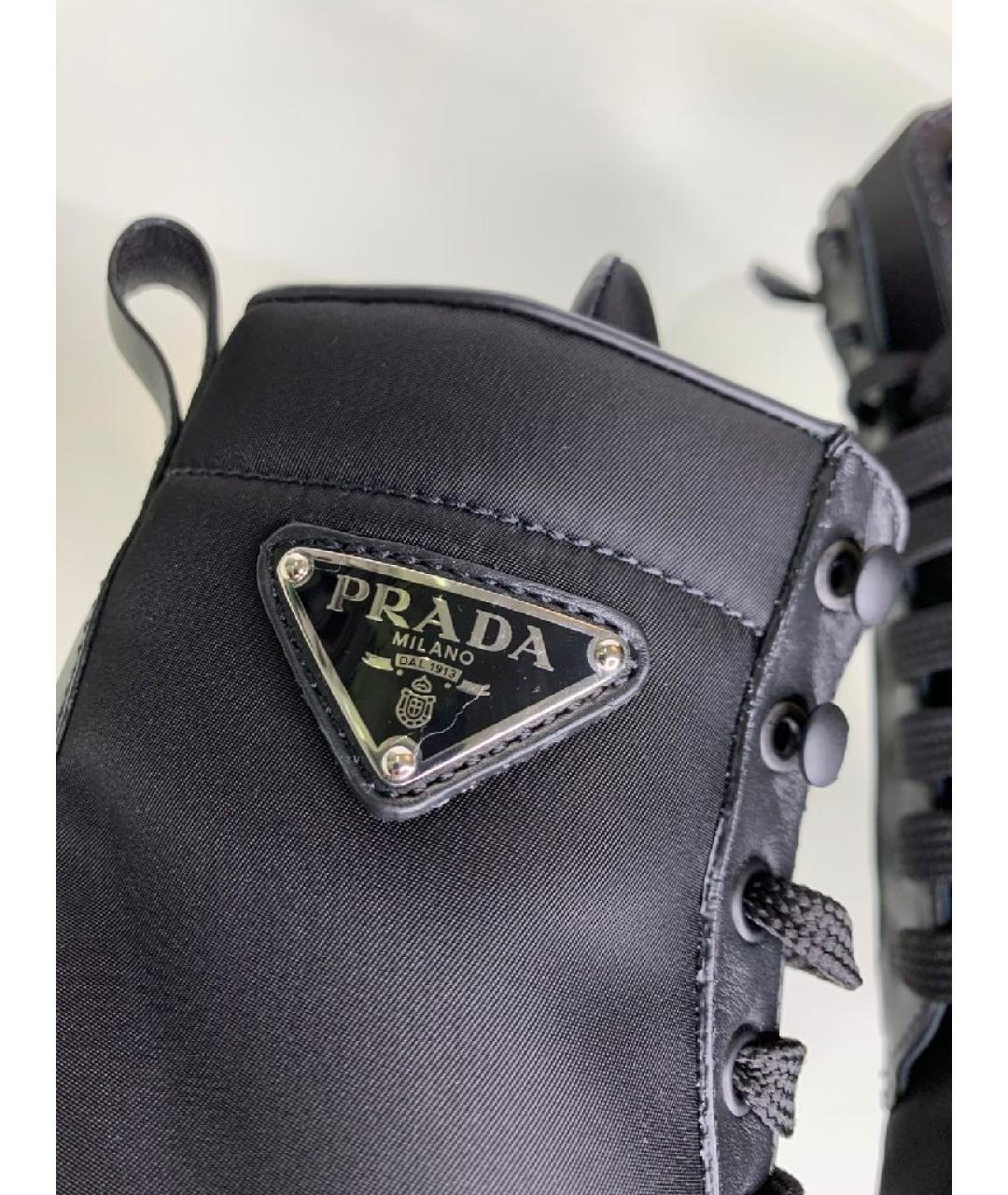 PRADA Черные кожаные ботильоны, фото 8