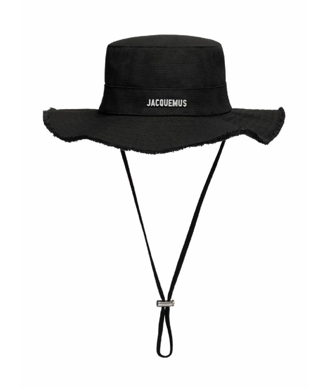 JACQUEMUS Черная хлопковая панама, фото 1