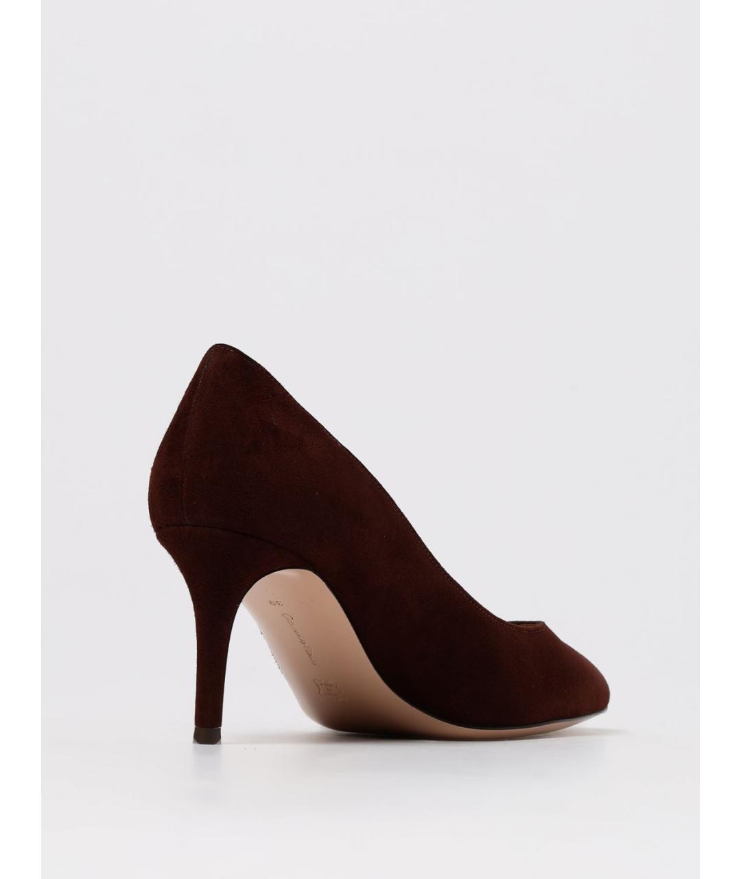 GIANVITO ROSSI Бордовые туфли, фото 3