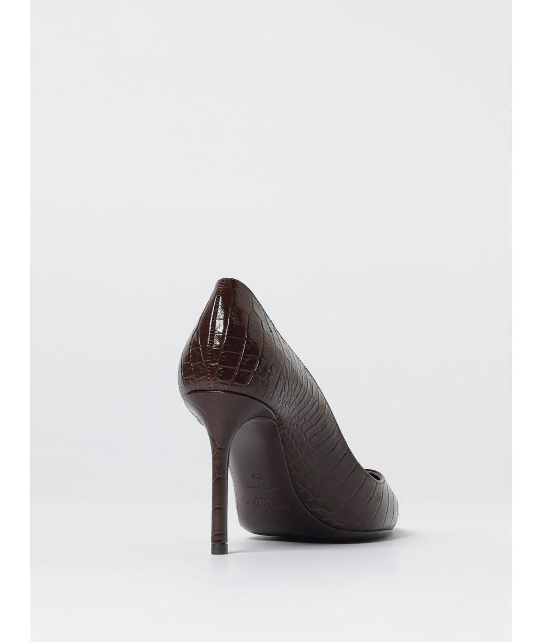 JIMMY CHOO Коричневые кожаные туфли, фото 3