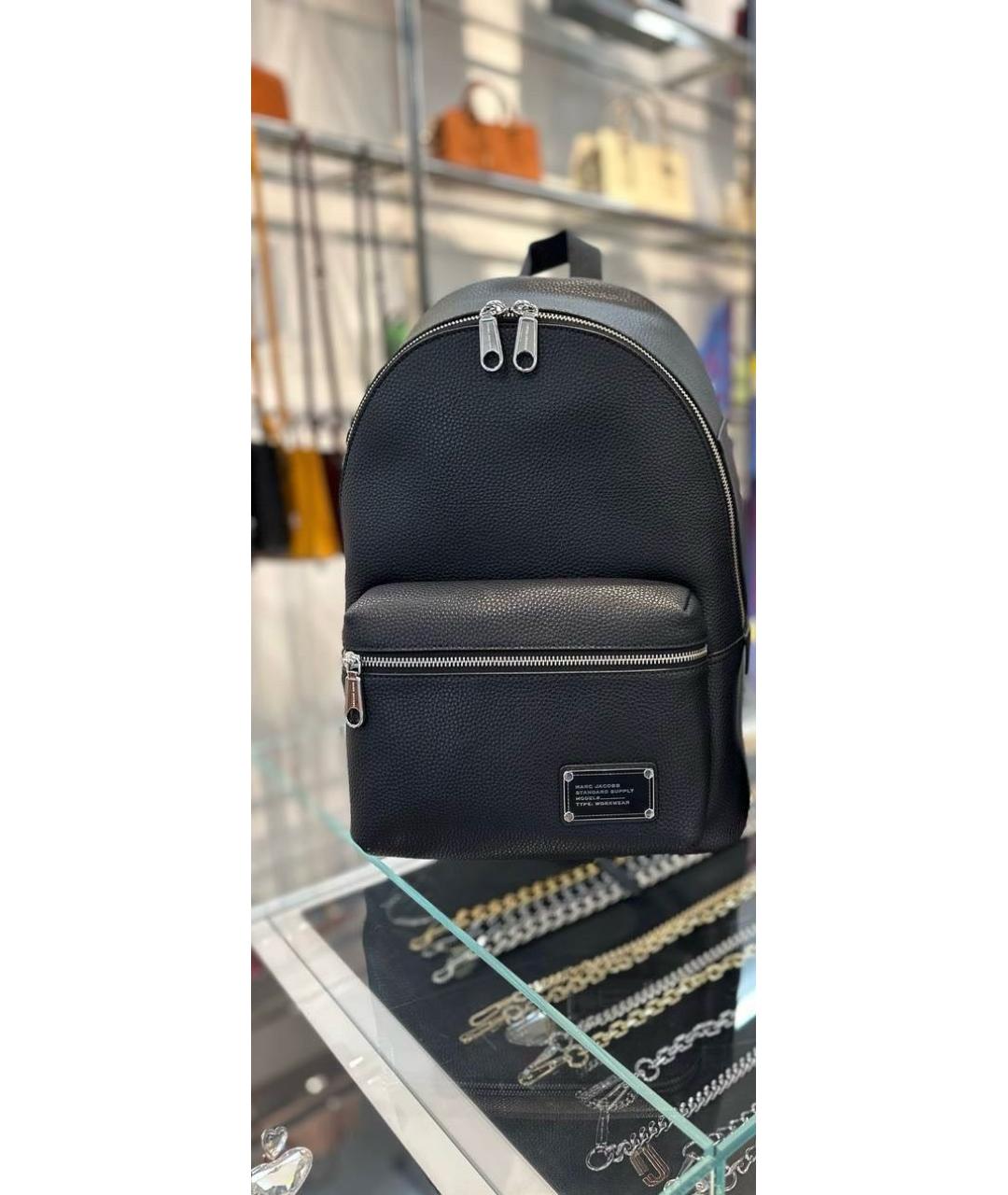 MARC JACOBS Черный кожаный рюкзак, фото 5