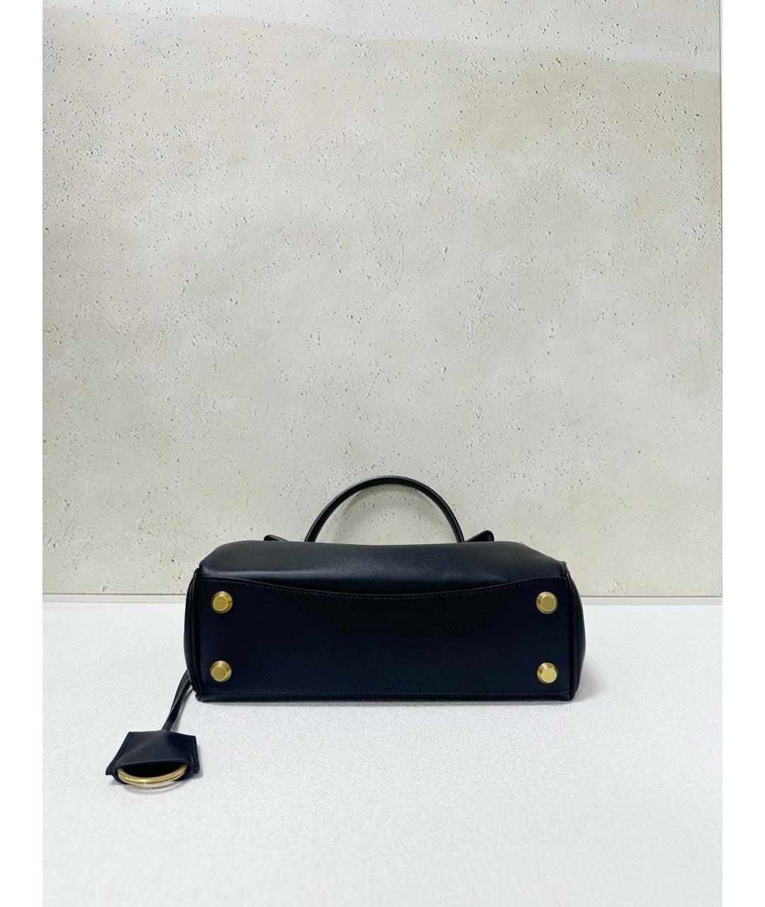 BALENCIAGA Черная кожаная сумка тоут, фото 5