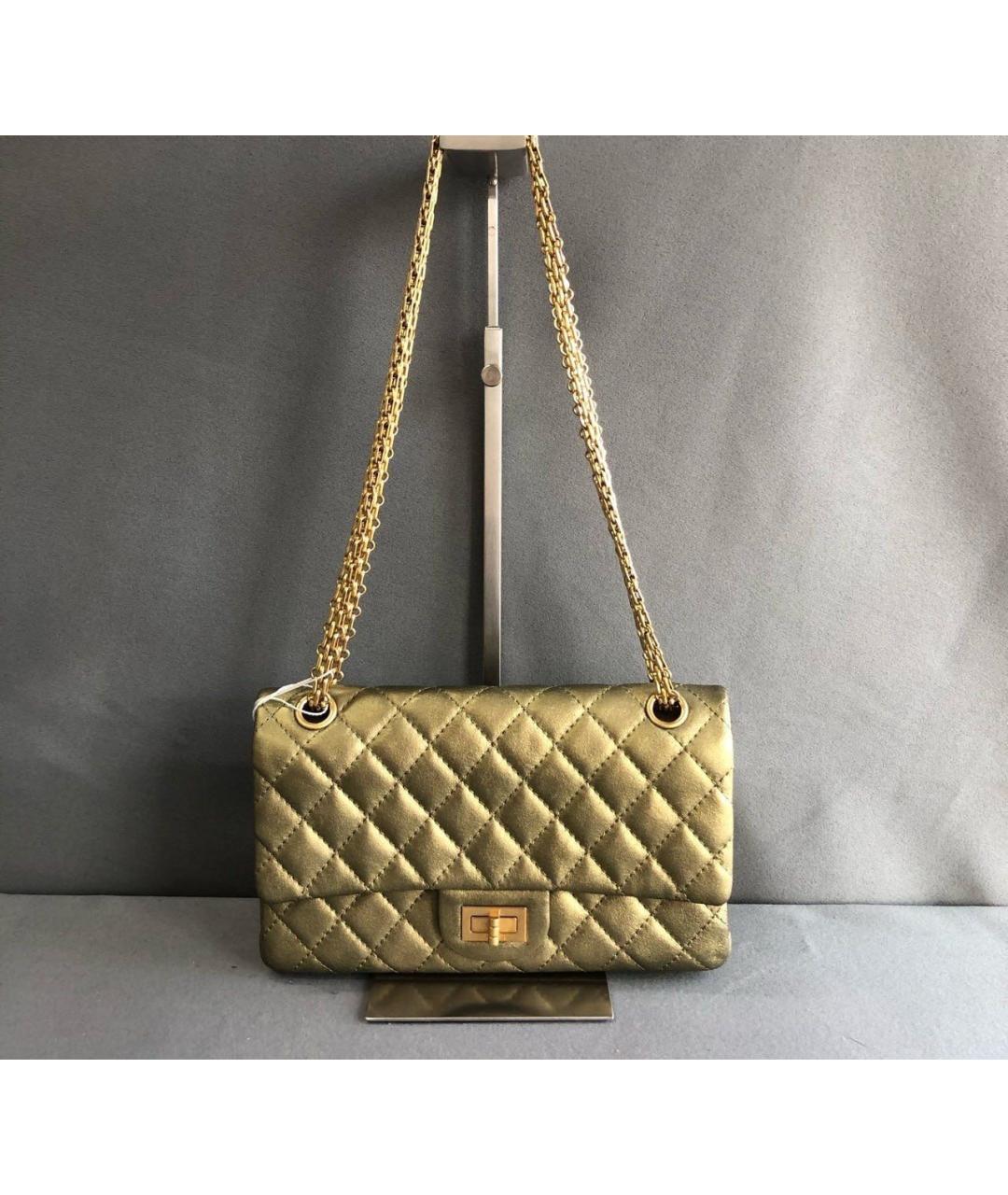 CHANEL Зеленая кожаная сумка через плечо, фото 6