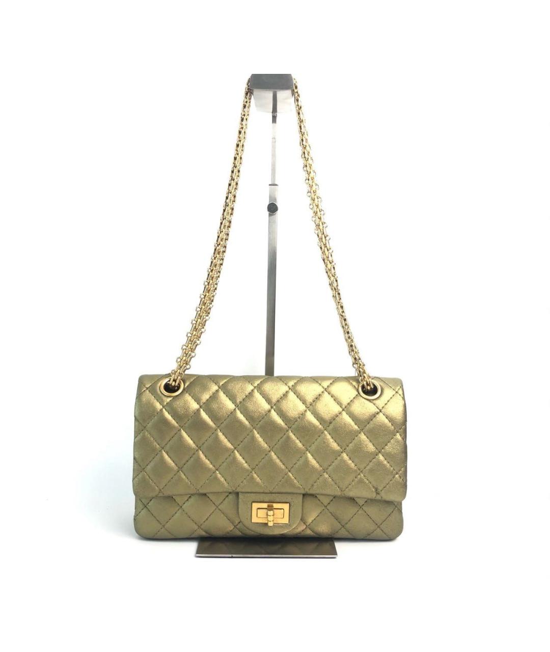 CHANEL Зеленая кожаная сумка через плечо, фото 7