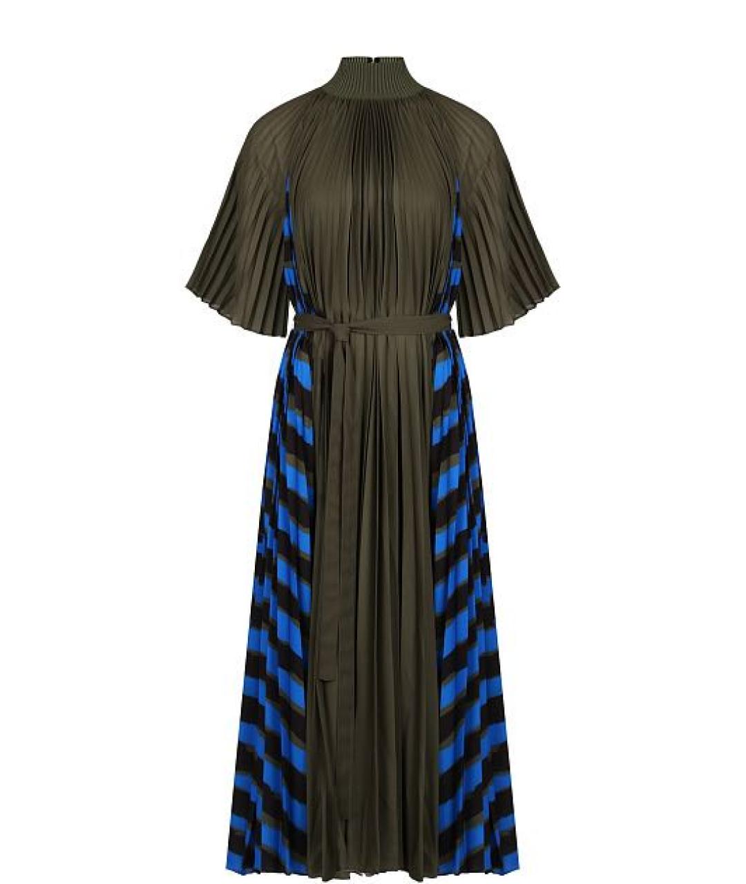 PROENZA SCHOULER Хаки полиэстеровое коктейльное платье, фото 1