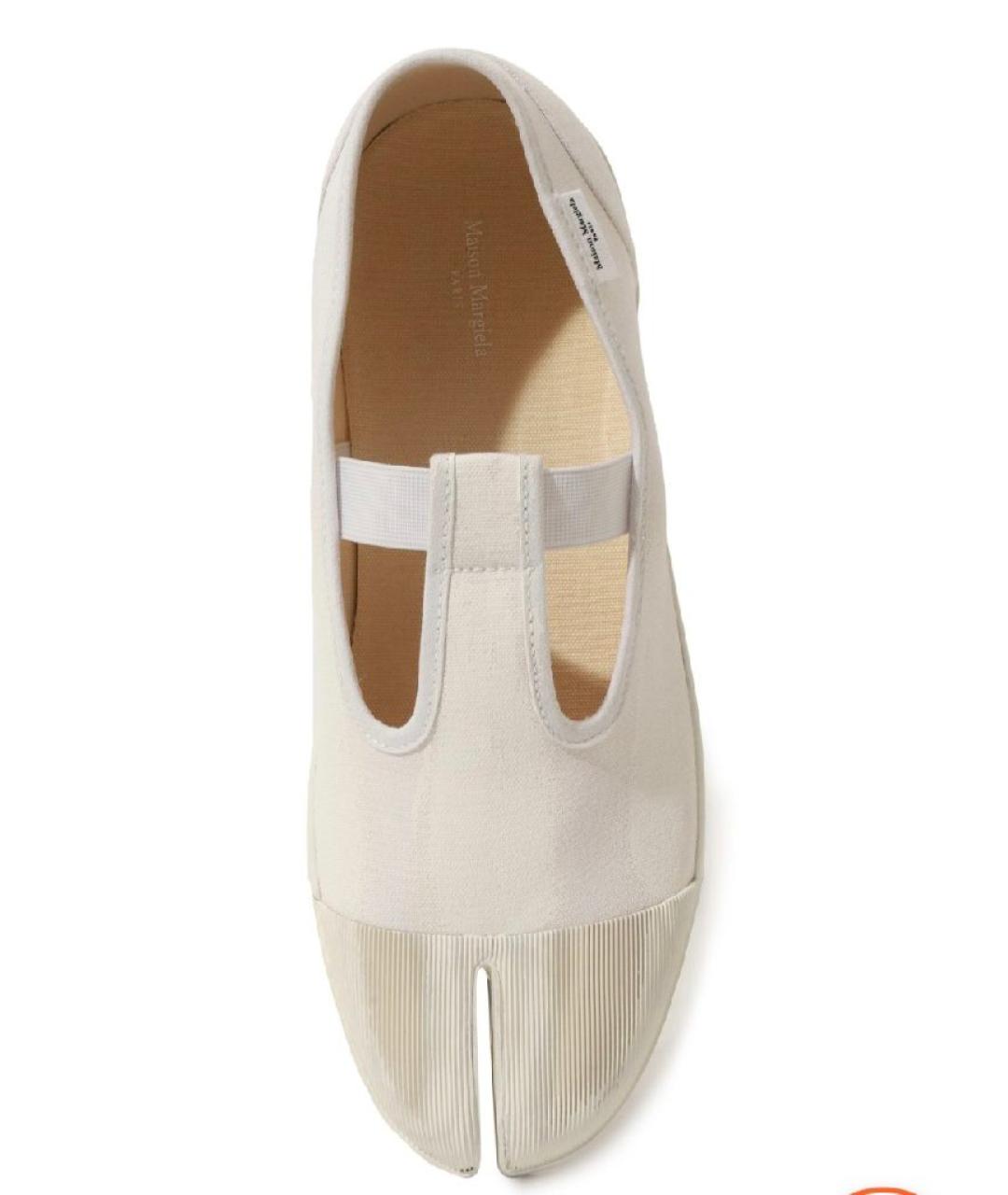 MM6 MAISON MARGIELA Белые текстильные туфли, фото 4
