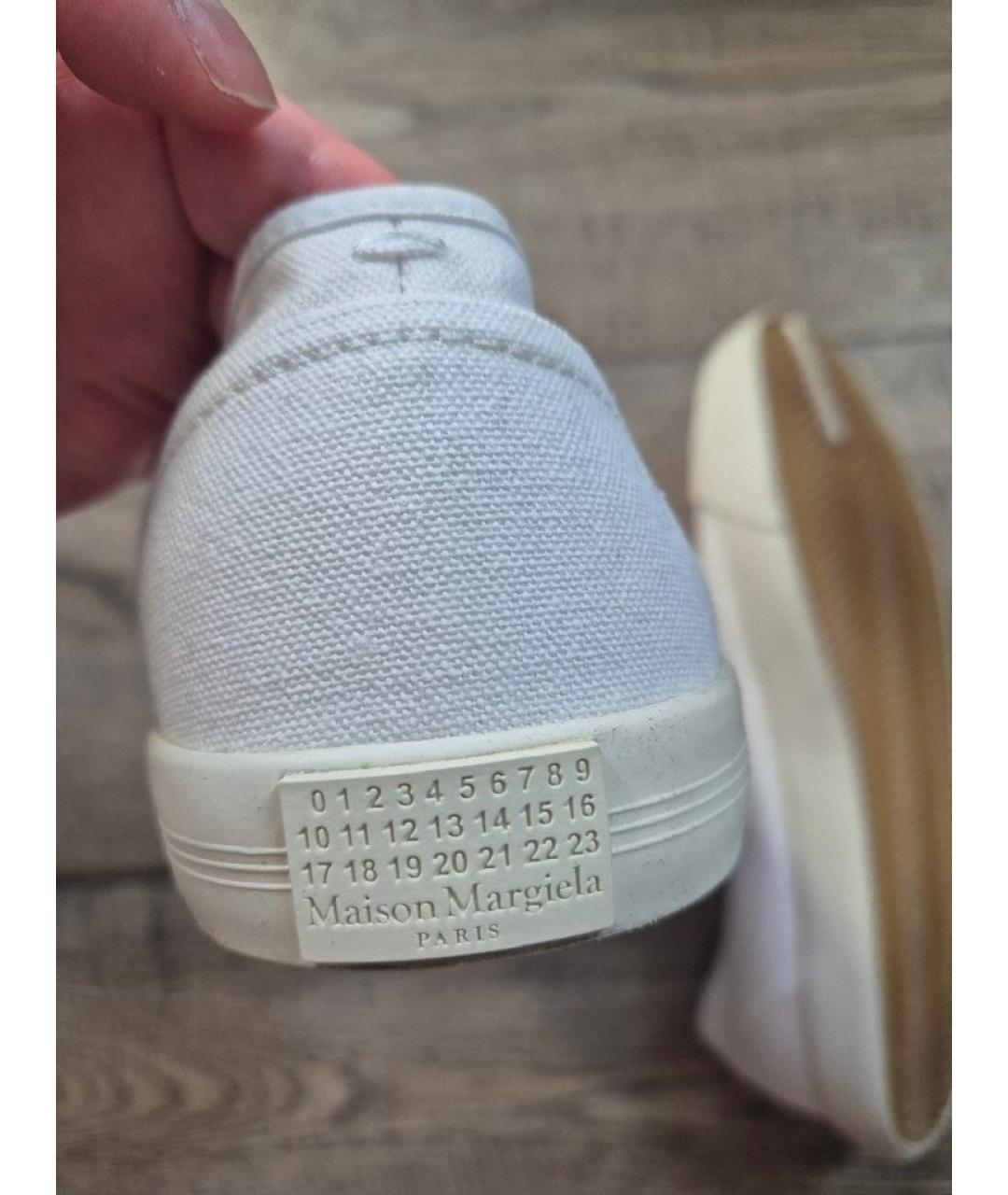 MM6 MAISON MARGIELA Белые текстильные туфли, фото 7
