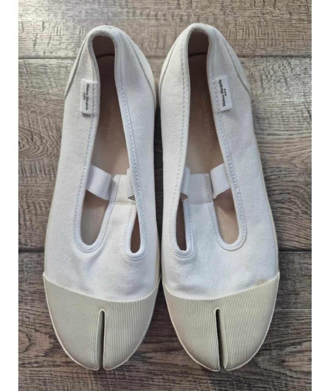 MM6 MAISON MARGIELA Белые текстильные туфли, фото 5