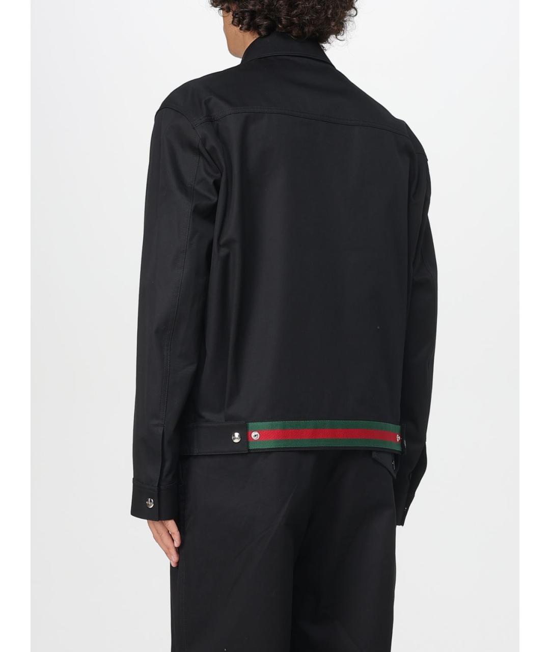 GUCCI Черная хлопковая куртка, фото 4