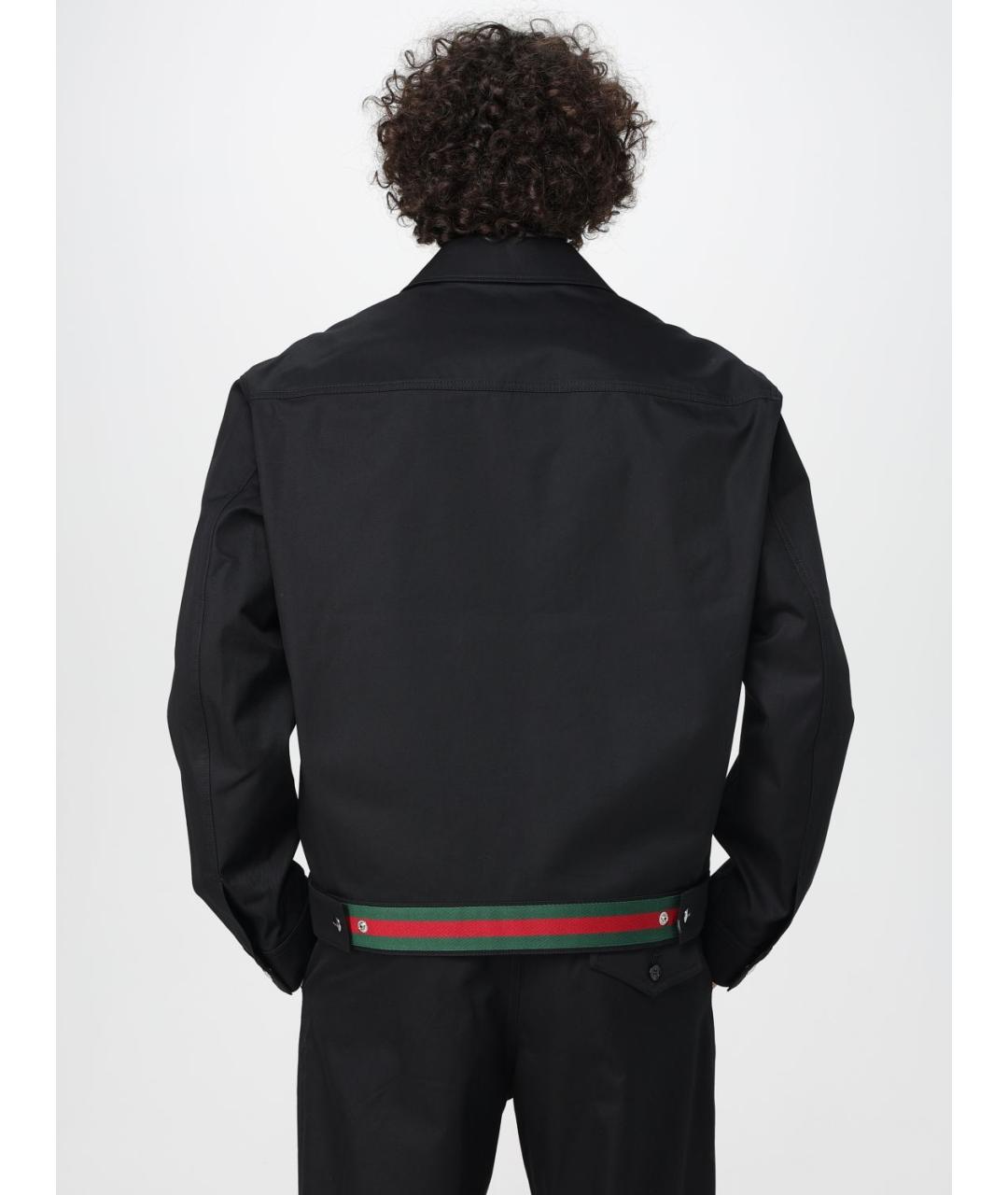 GUCCI Черная хлопковая куртка, фото 6
