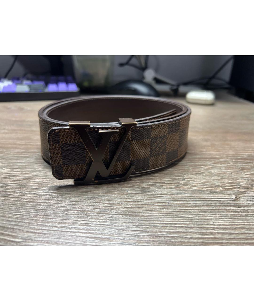 LOUIS VUITTON Коричневый ремень, фото 5