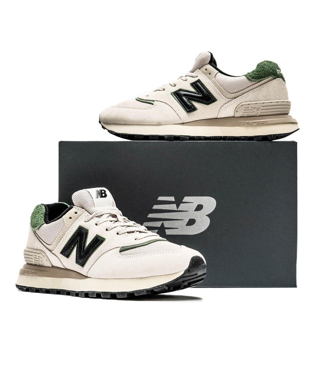 NEW BALANCE Белые замшевые кроссовки, фото 5