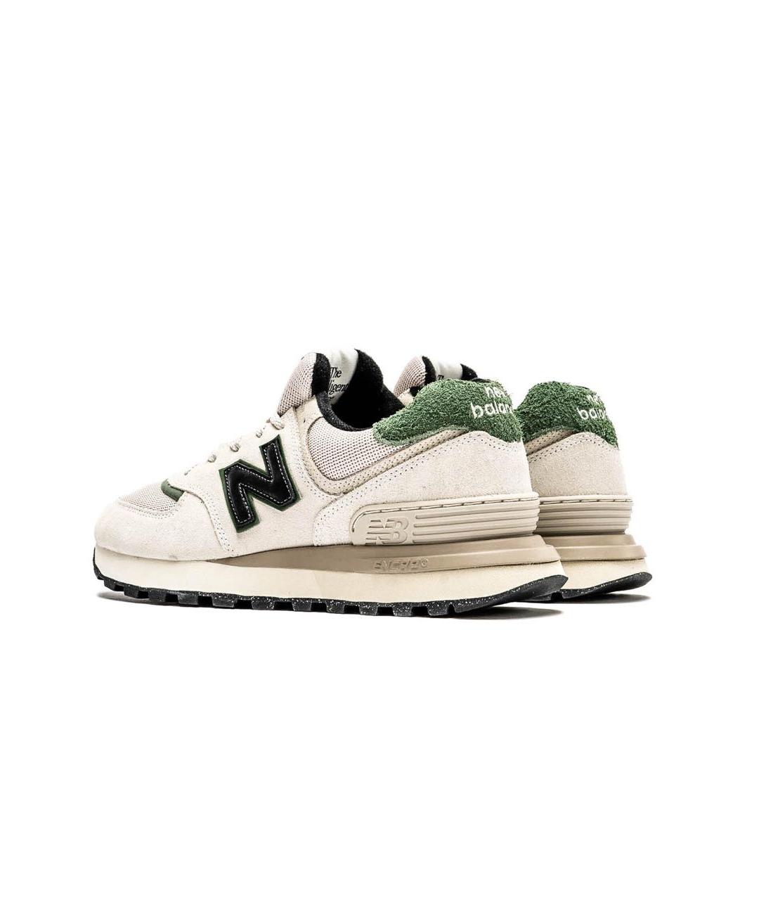NEW BALANCE Белые замшевые кроссовки, фото 3