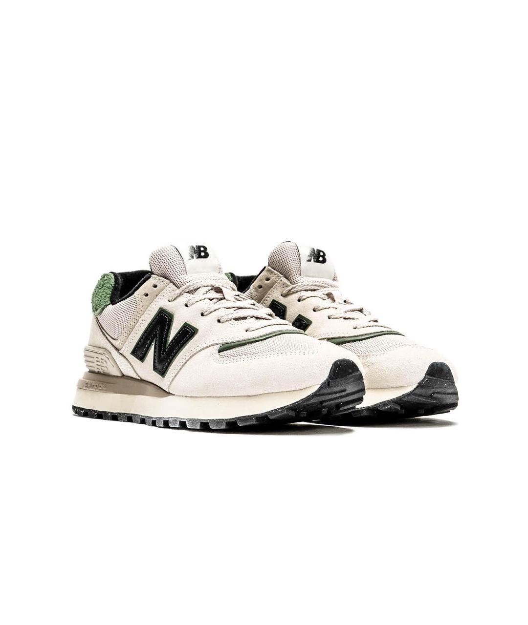 NEW BALANCE Белые замшевые кроссовки, фото 2