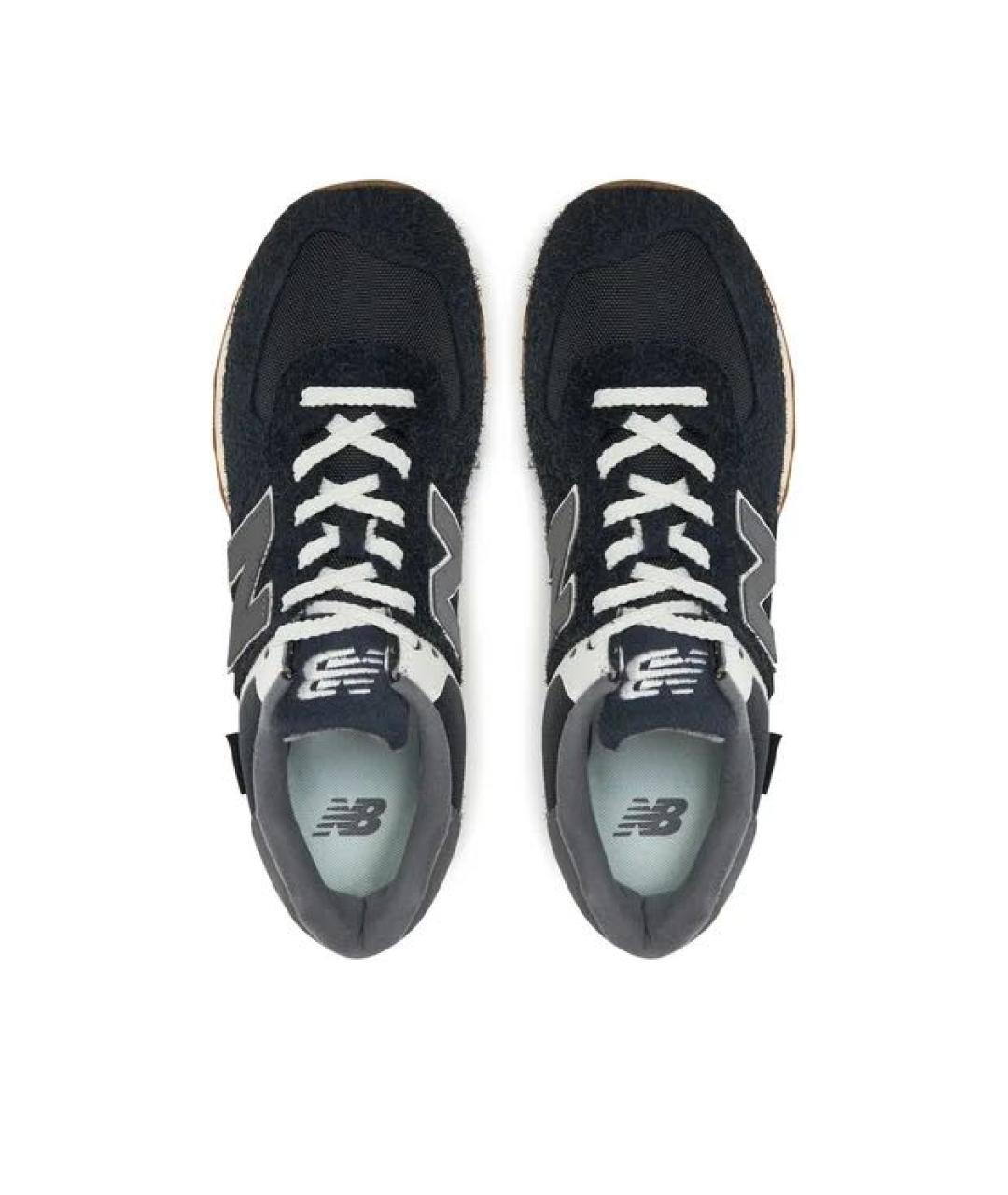 NEW BALANCE Черные замшевые кроссовки, фото 4