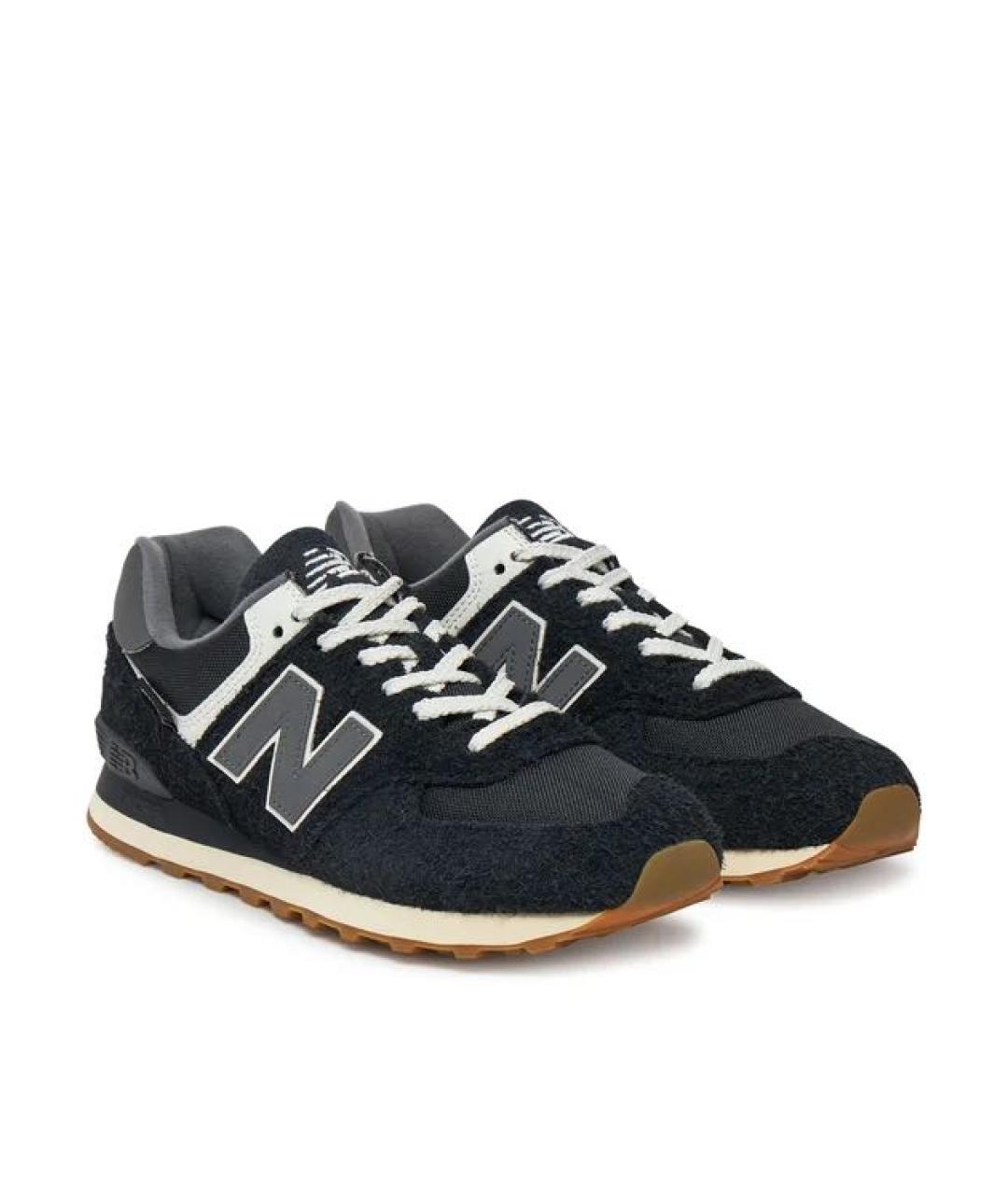 NEW BALANCE Черные замшевые кроссовки, фото 2