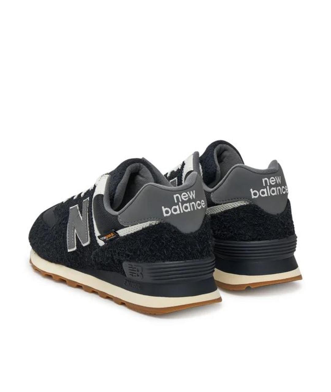 NEW BALANCE Черные замшевые кроссовки, фото 3