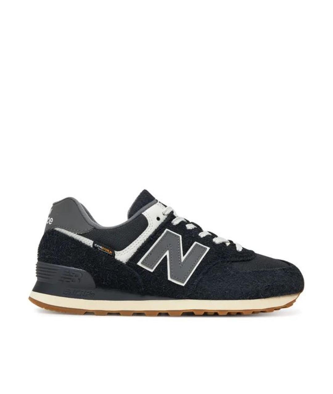 NEW BALANCE Черные замшевые кроссовки, фото 1