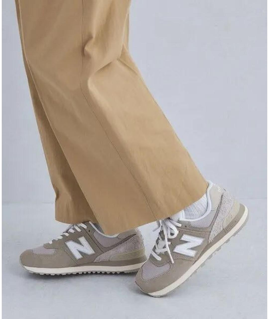 NEW BALANCE Коричневые замшевые кроссовки, фото 6