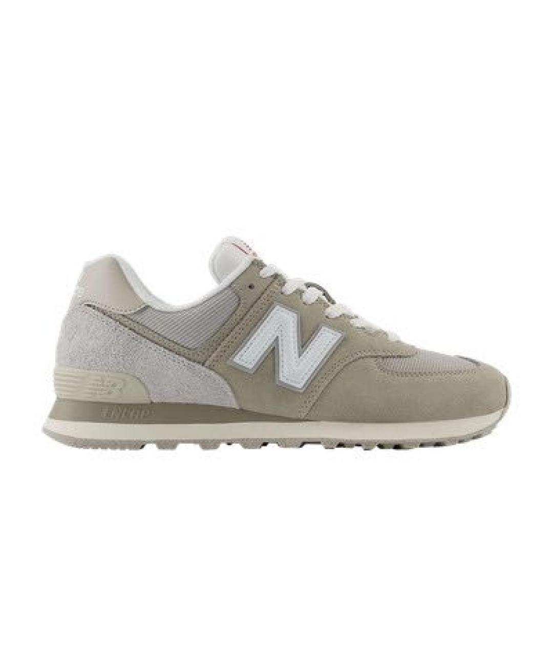 NEW BALANCE Коричневые замшевые кроссовки, фото 1