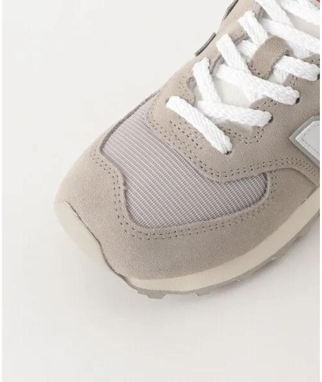 NEW BALANCE Коричневые замшевые кроссовки, фото 4