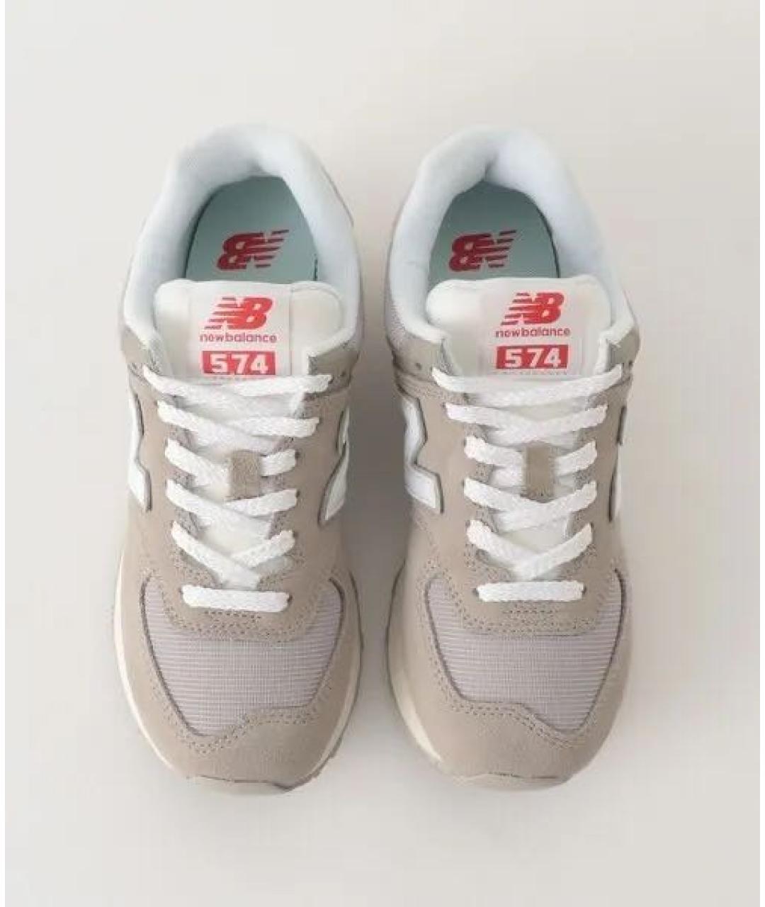 NEW BALANCE Коричневые замшевые кроссовки, фото 3