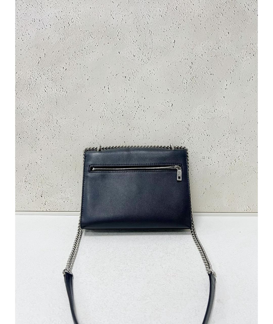 LOUIS VUITTON Черная кожаная сумка через плечо, фото 2