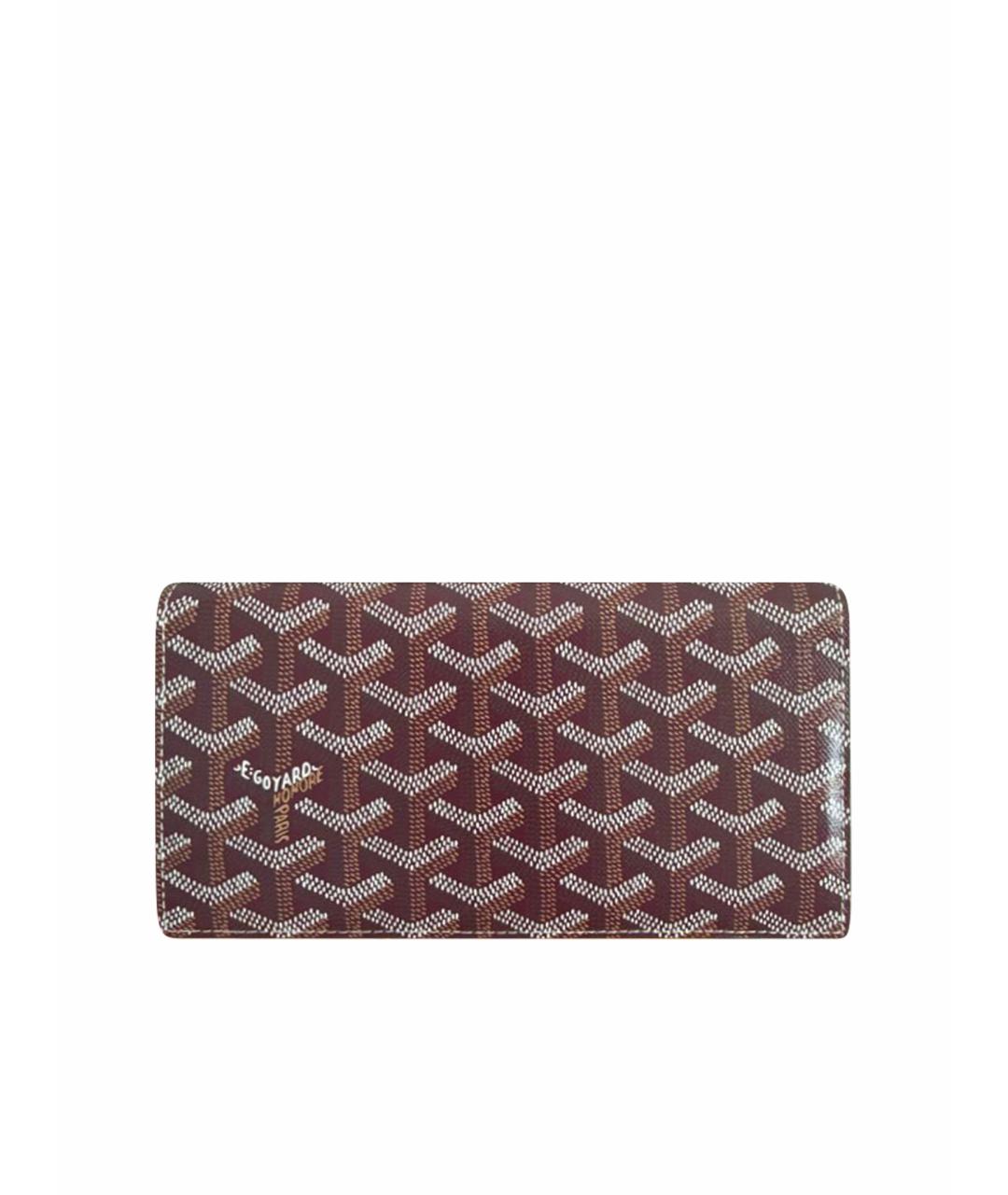 GOYARD Бордовый кошелек, фото 1