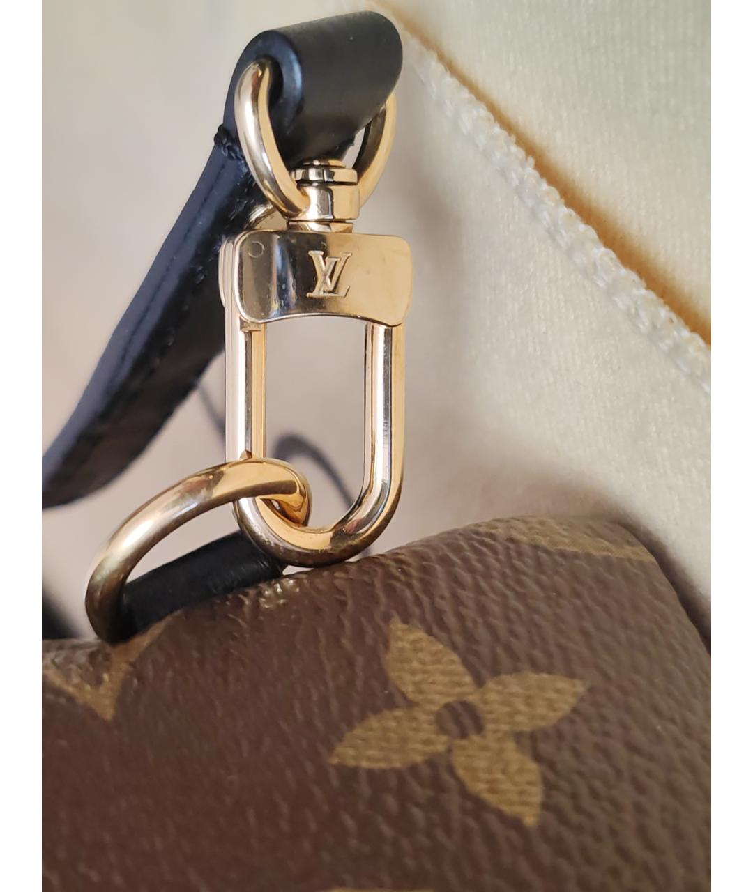 LOUIS VUITTON Коричневый кожаный рюкзак, фото 9