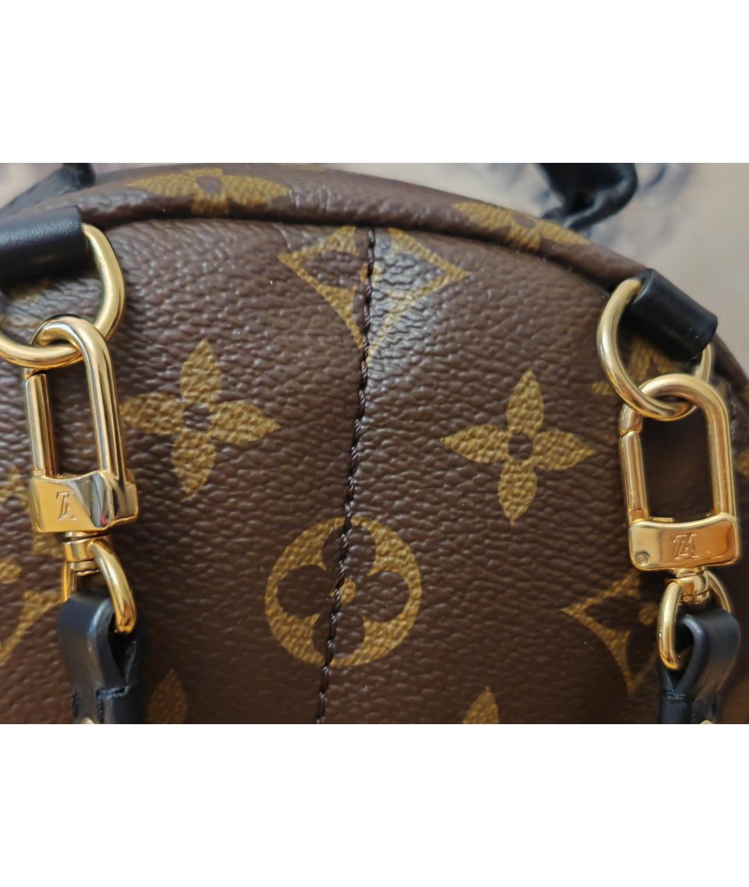 LOUIS VUITTON Коричневый кожаный рюкзак, фото 8