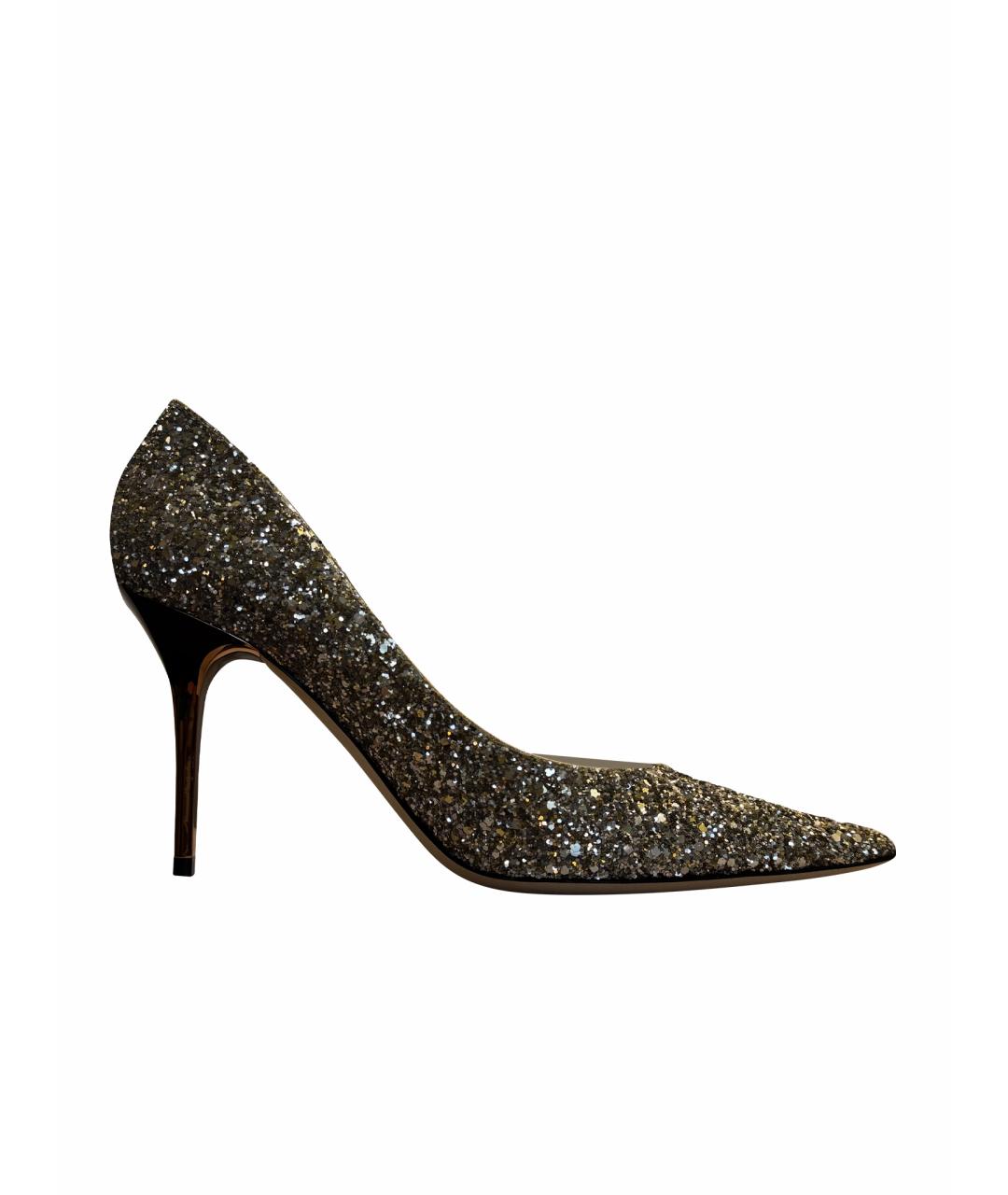 JIMMY CHOO Белые кожаные лодочки на низком каблуке, фото 1