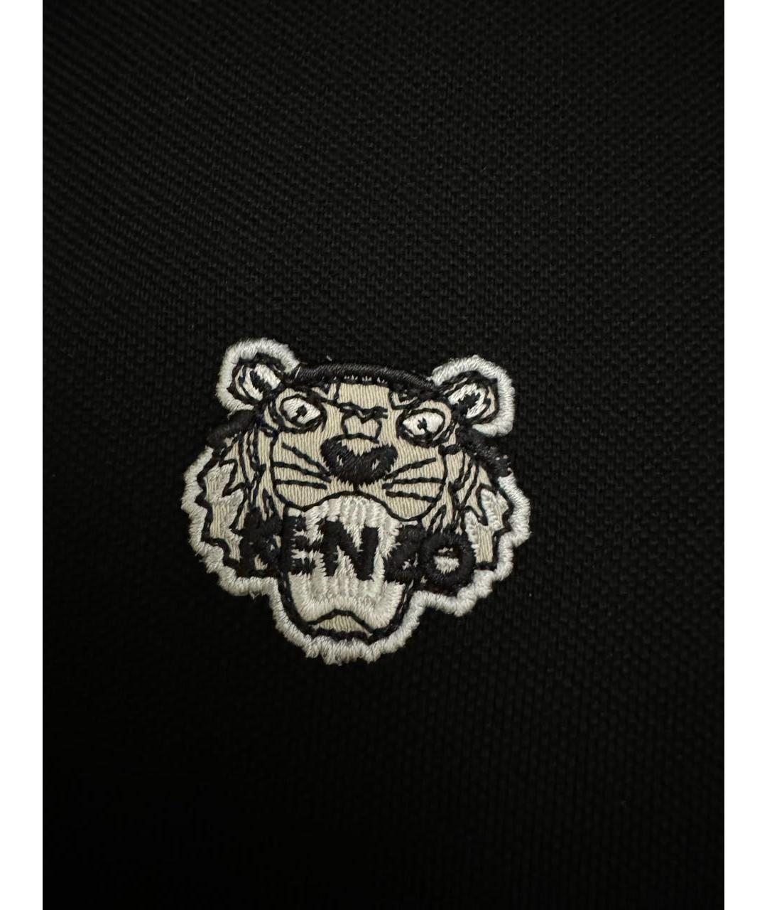 KENZO Черное хлопковое повседневное платье, фото 2