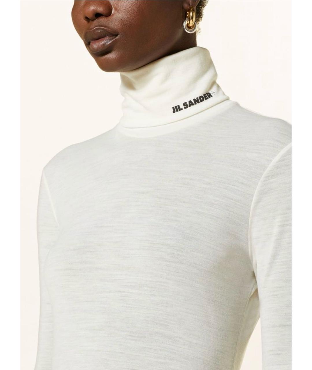 JIL SANDER Белая водолазка, фото 3