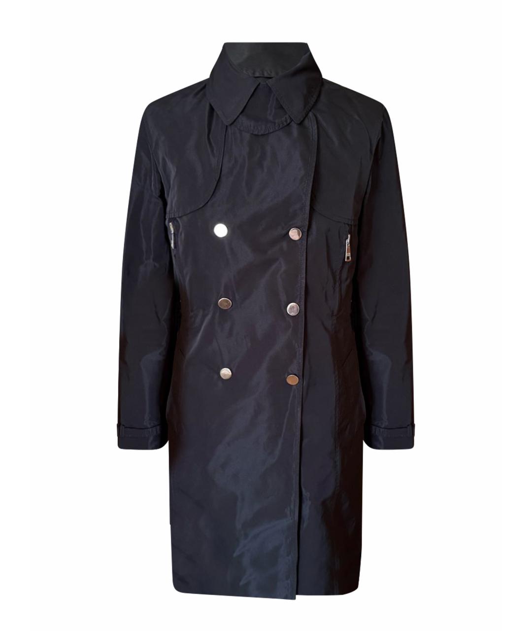 DOLCE&GABBANA Черный хлопковый тренч/плащ, фото 1