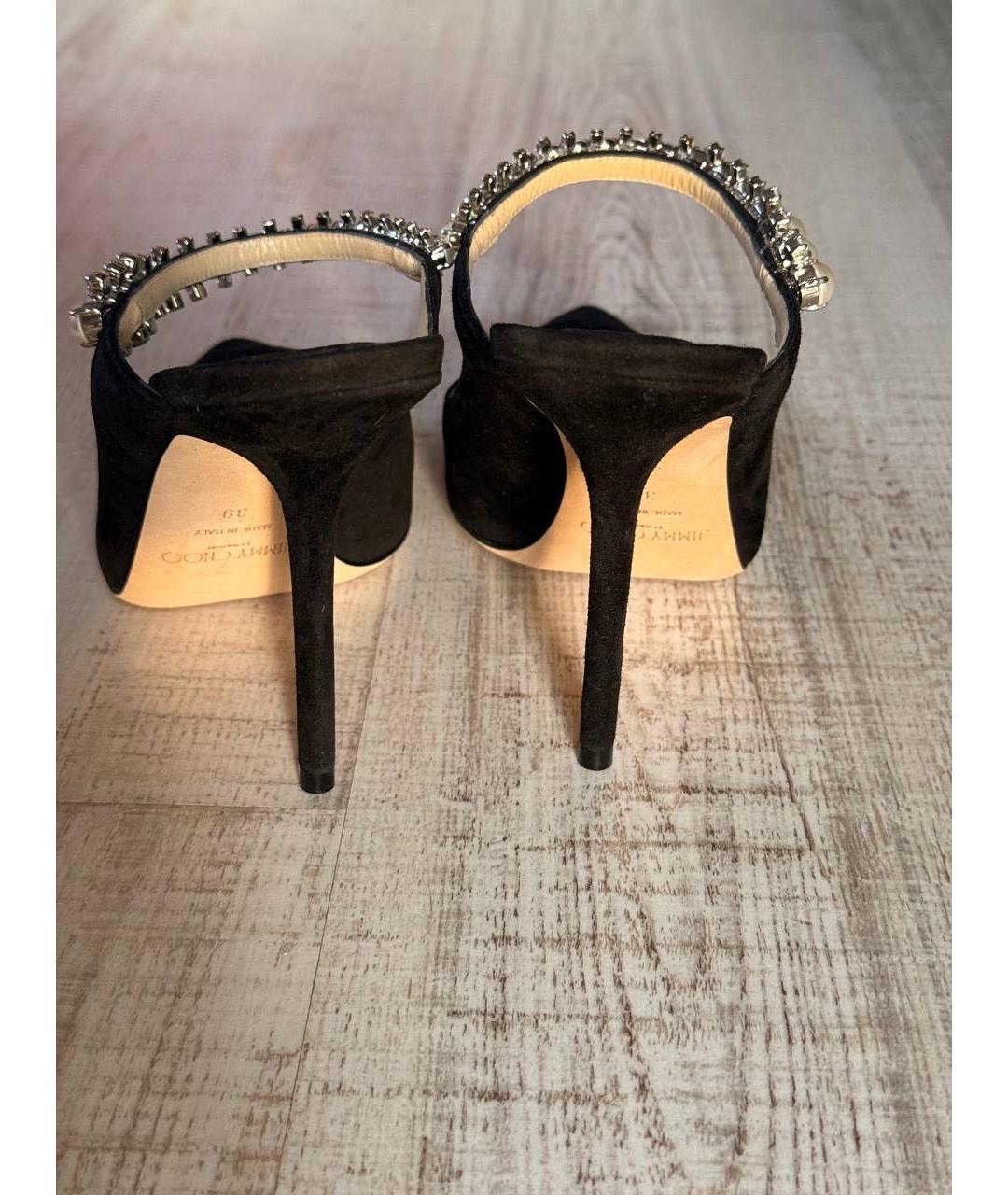 JIMMY CHOO Черные замшевые туфли, фото 3