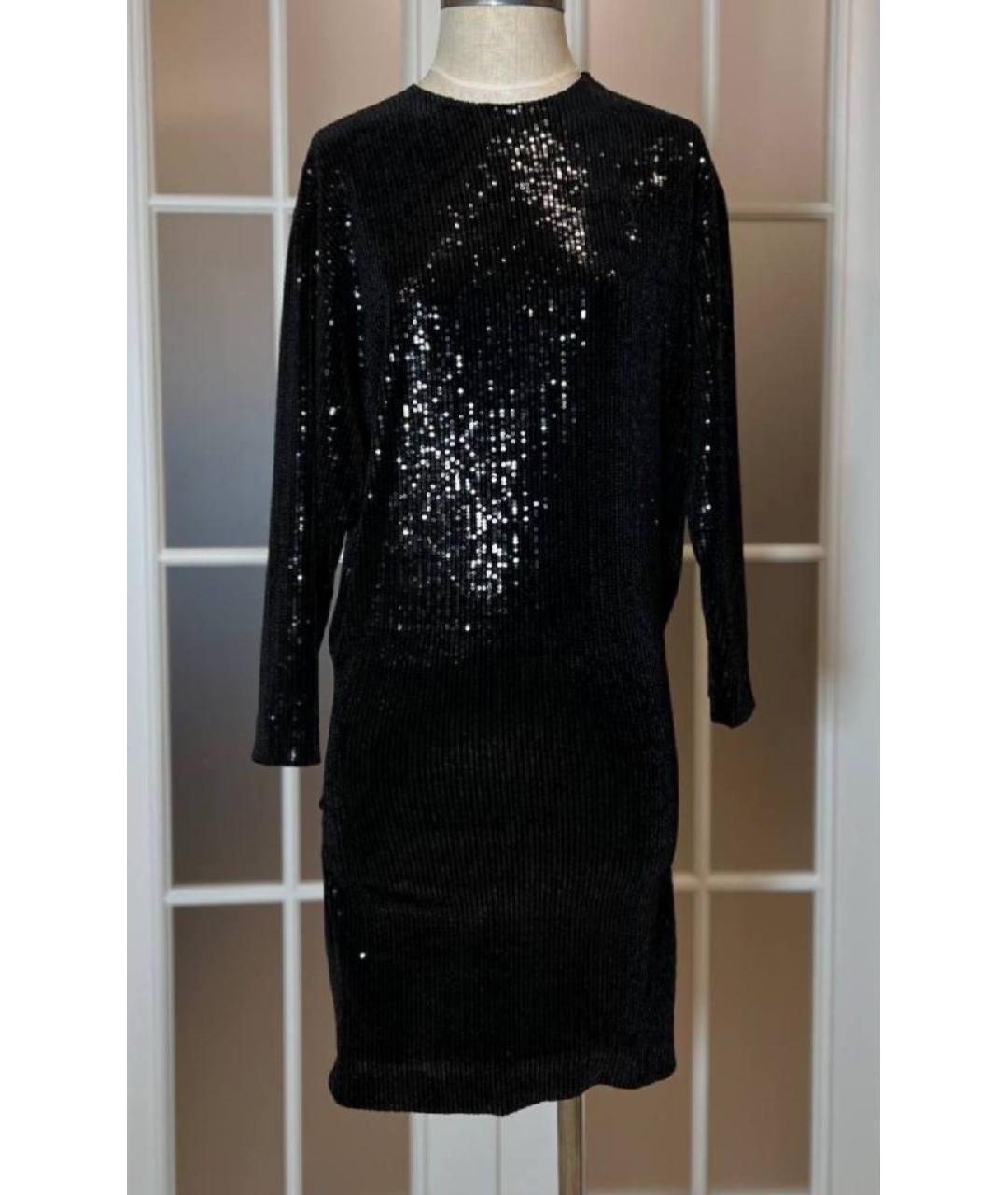 ALEXANDER TEREKHOV Черное полиэстеровое коктейльное платье, фото 7