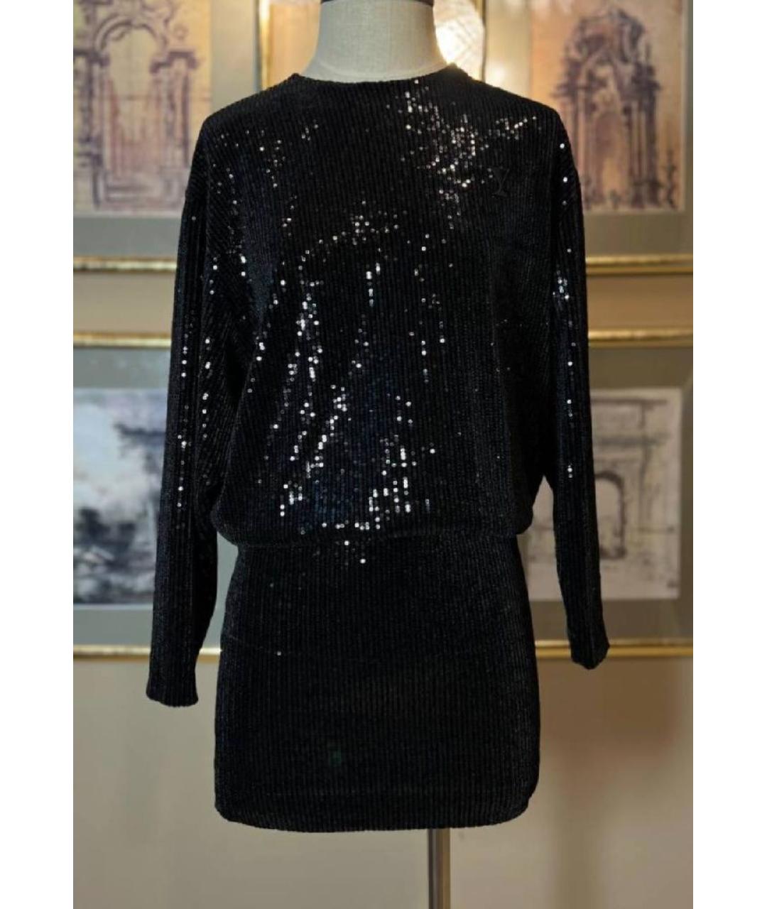 ALEXANDER TEREKHOV Черное полиэстеровое коктейльное платье, фото 6