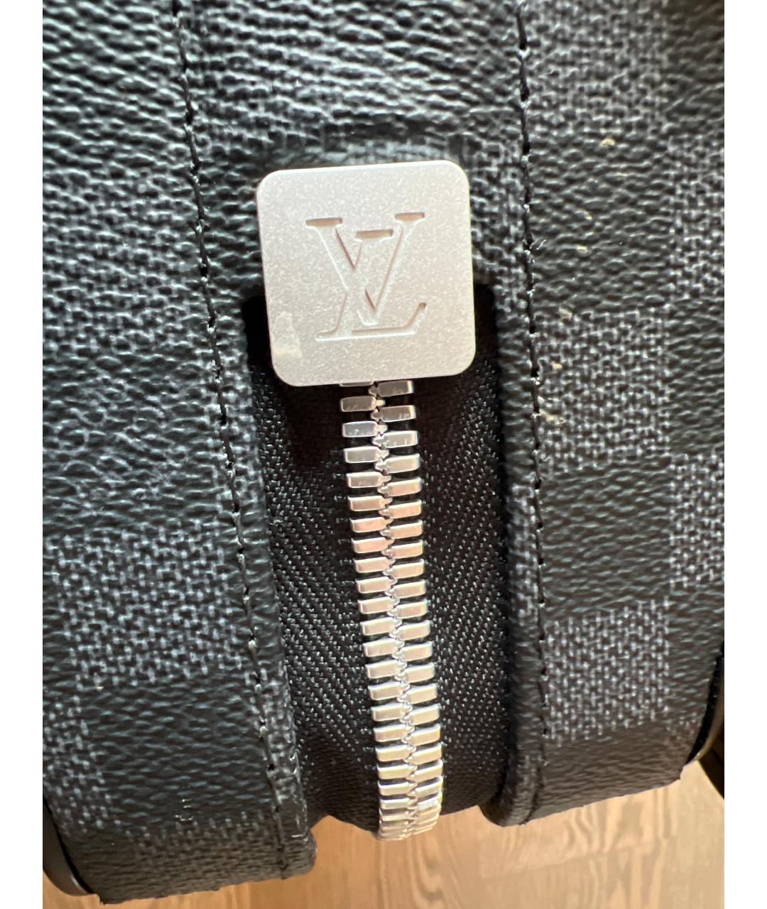 LOUIS VUITTON Черный чемодан, фото 7