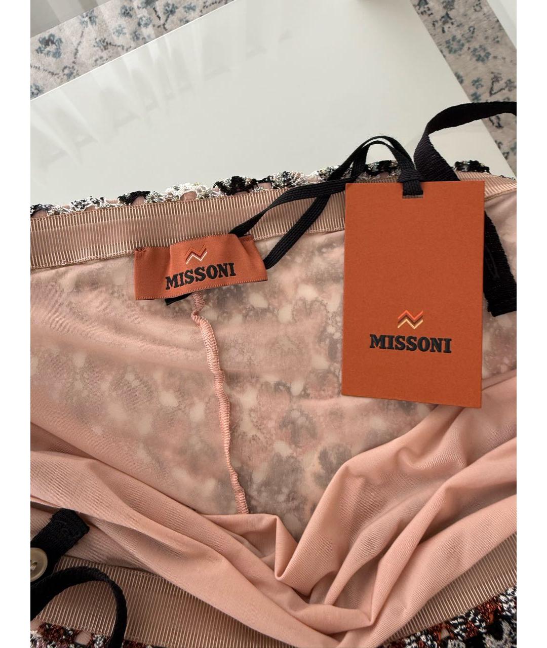 MISSONI Коричневое вискозное повседневное платье, фото 3